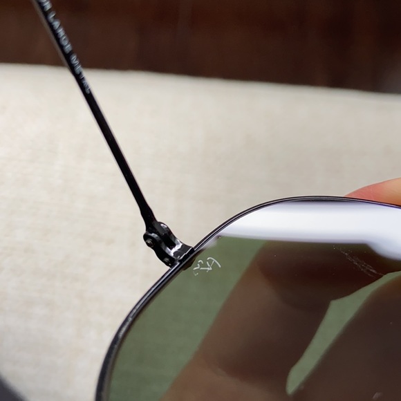 Ray-Ban black metal aviators main image 7